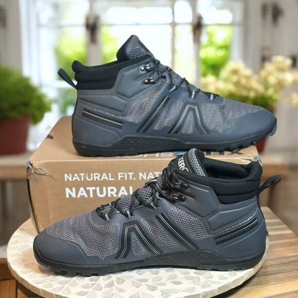 Xero Xcursion Fusion Men’s 14 Waterproof Hiking Boot Zero-Drop Asphalt / Gray - Picture 9 of 11